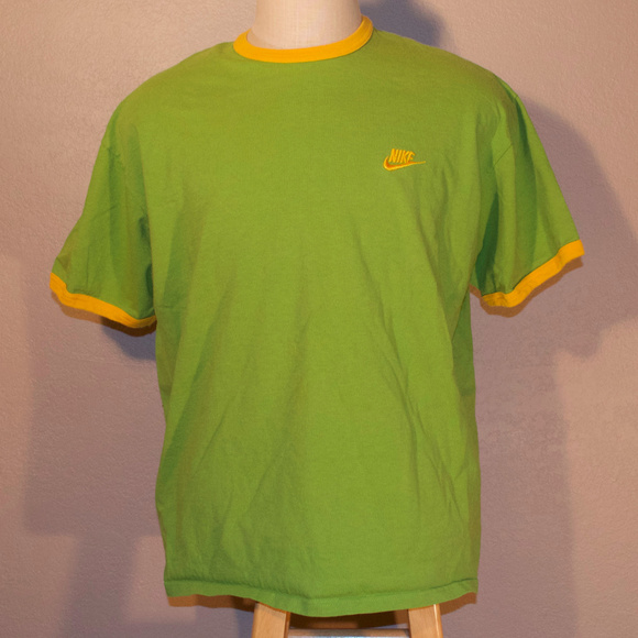 Yellow and green nike shirt Clearance